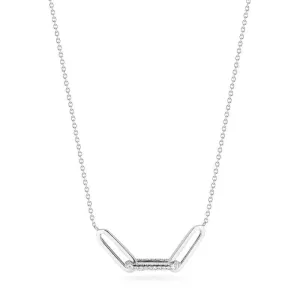 14K Gold Diamond Link Necklace