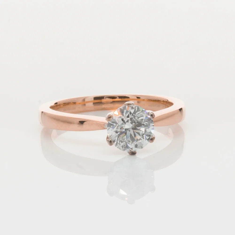 18ct Rose Gold 1.00ct Diamond Nova Ring