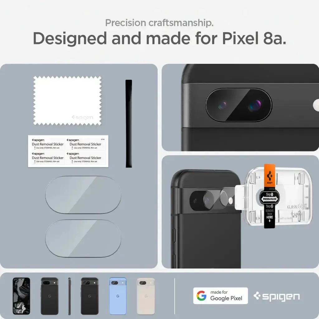 [2 Pack] Google Pixel 8a Camera Lens Protector EZ Fit Optik Pro