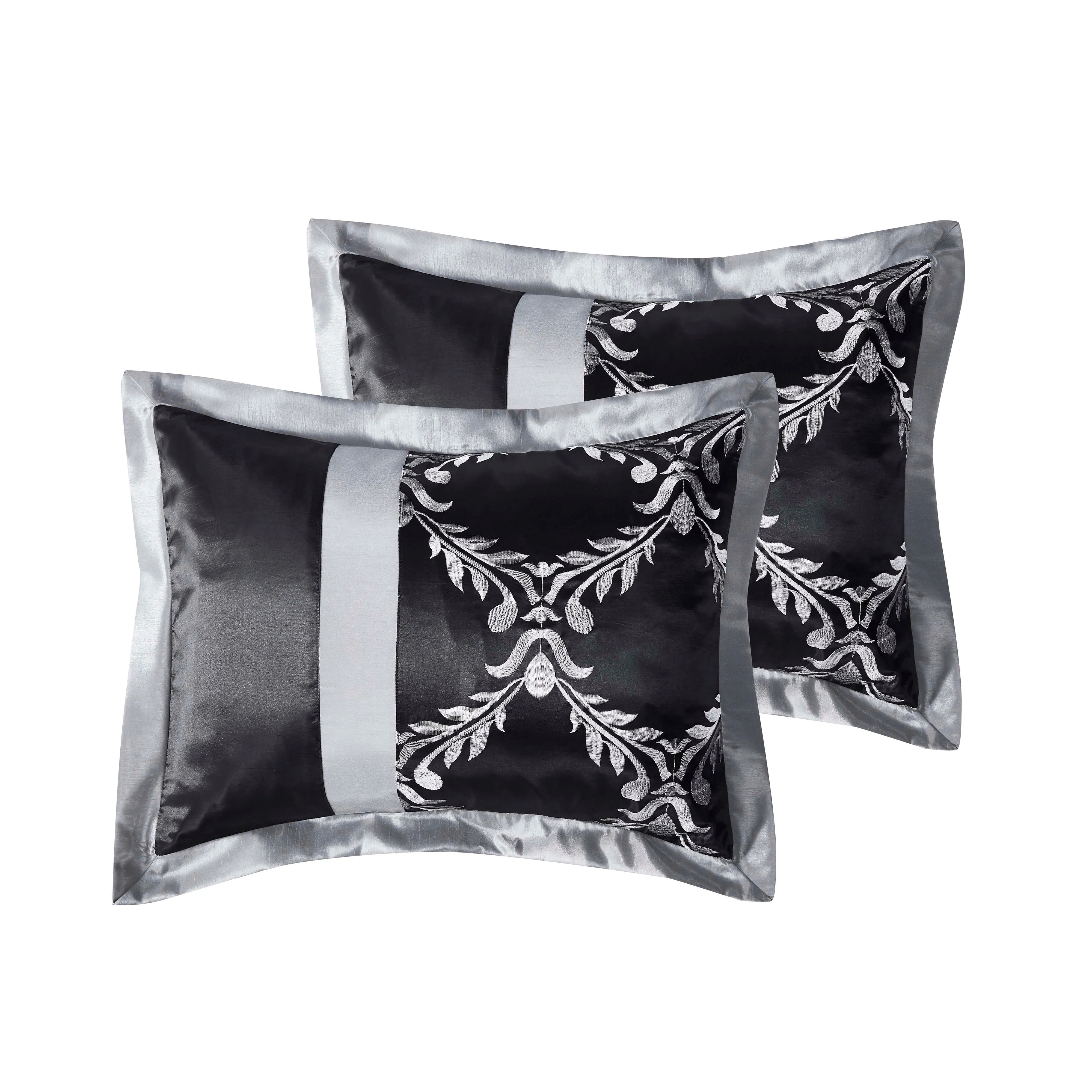 7 Piece Taffeta Fabric Embroideried Bed In A Bag  Comforter Set-Claremont