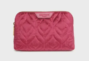 Alice Wheeler Velvet Make Up Bag - Fig