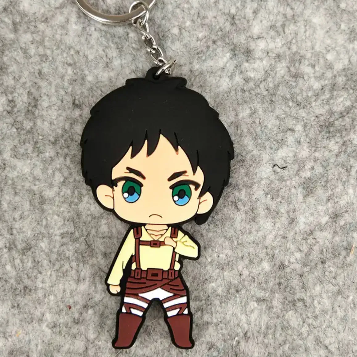 Attack On Titan Eren Yeager Rubber Charm Keychain