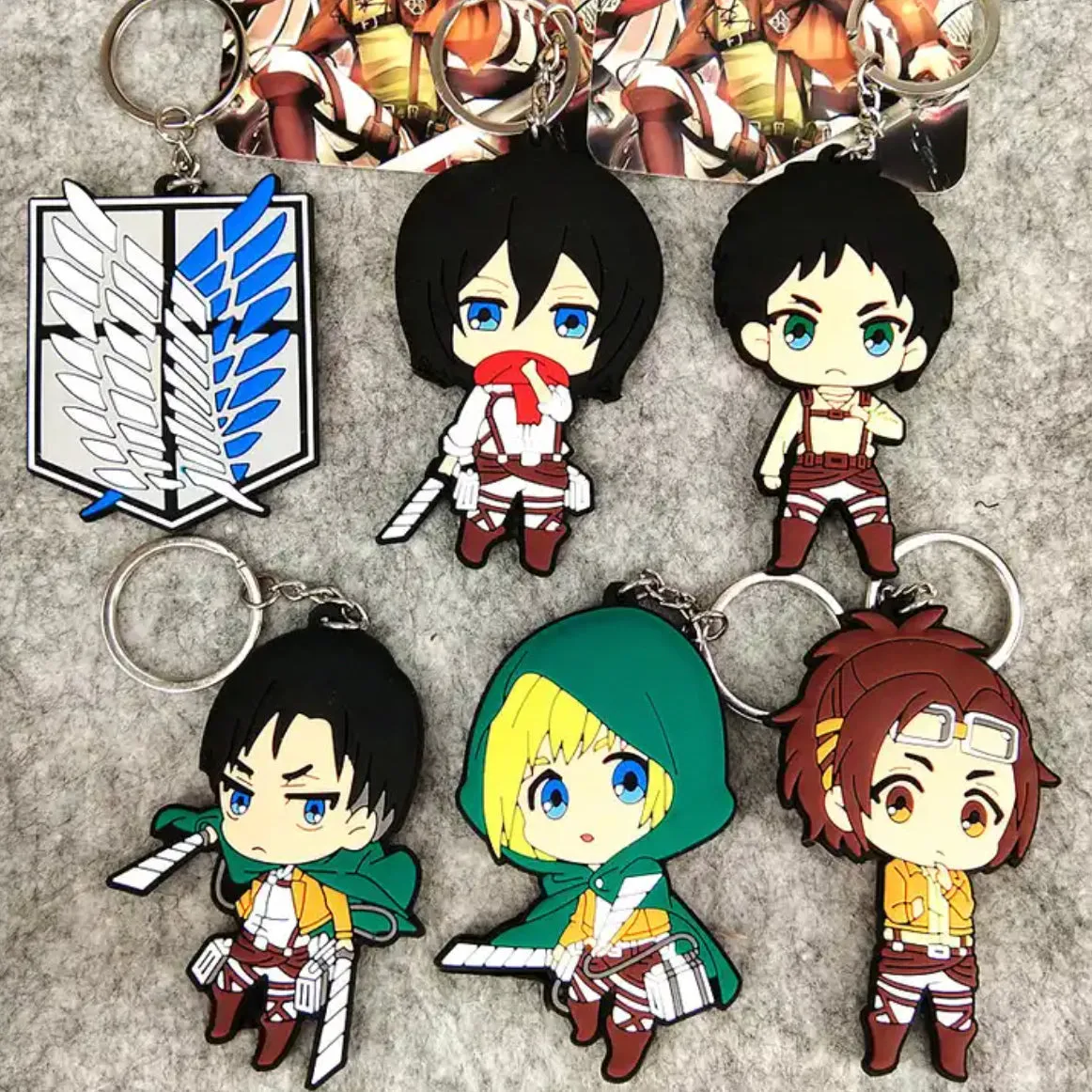 Attack On Titan Eren Yeager Rubber Charm Keychain