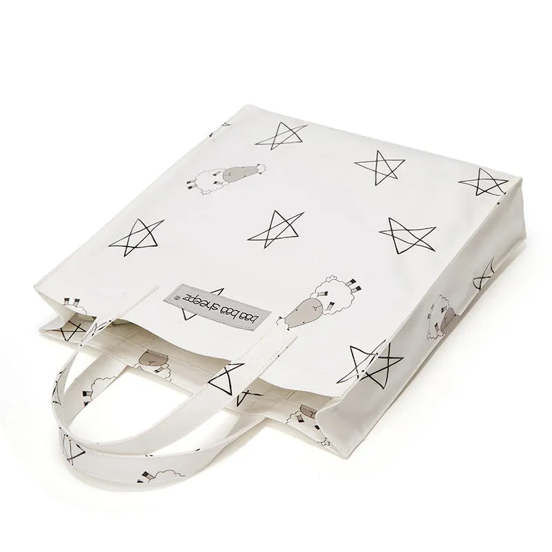 Baa Baa Sheepz Tote Bag Big Star & Sheepz White