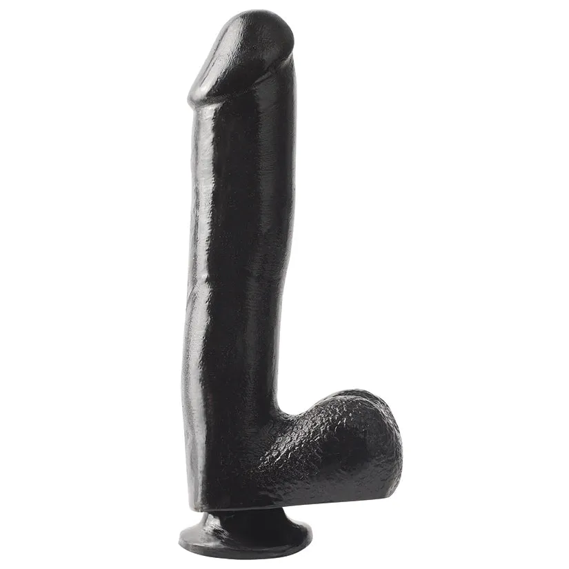 Basix Rubber Works Dong with Suction Cup-Black 10