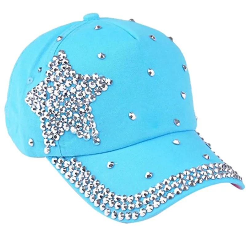 Be Dazzling Silver Studded Baseball Hat