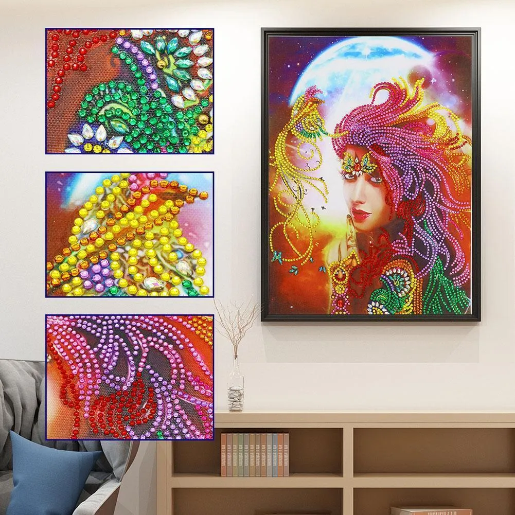 Beauty 5D DIY Special Shaped Diamond Painting