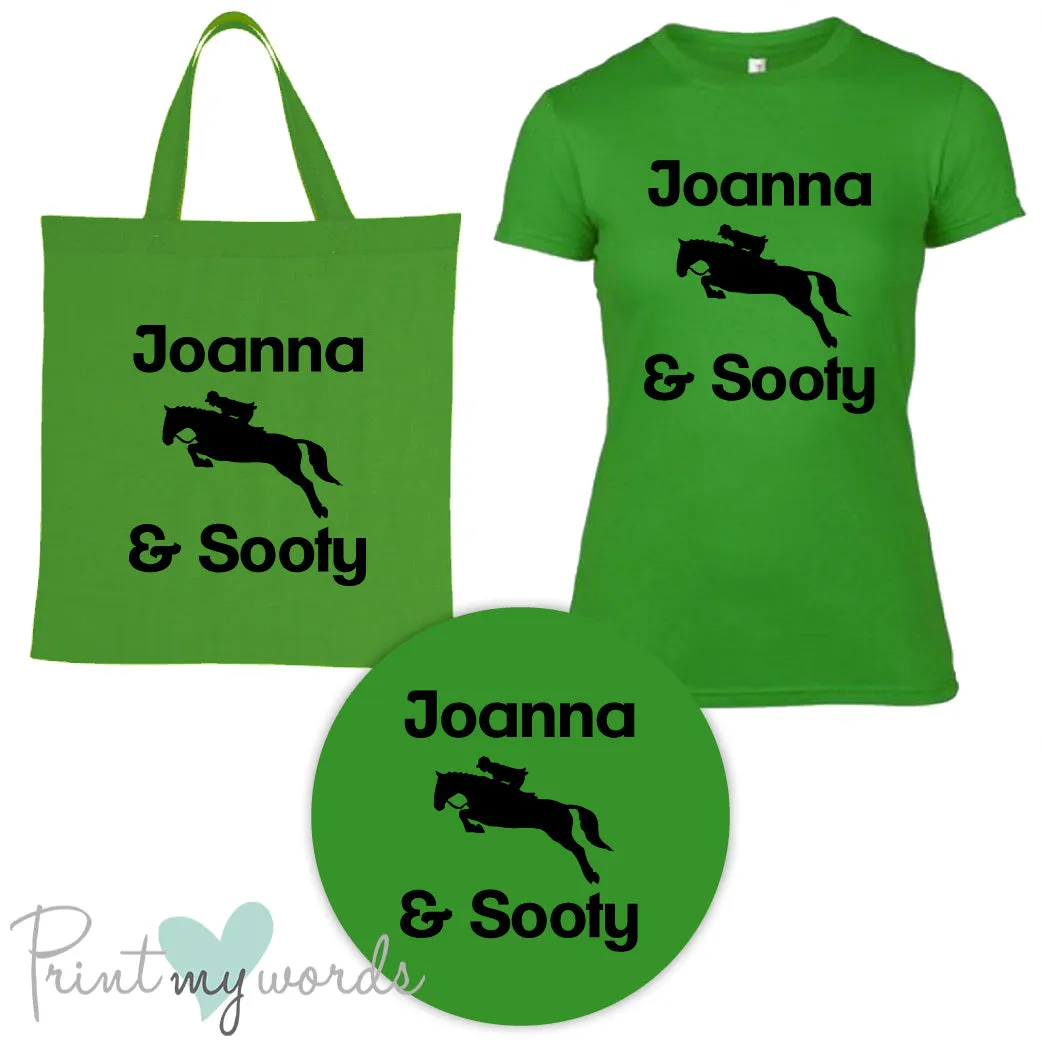 'Bexley' Ladies Personalised Matching Equestrian Set - Jumping Design