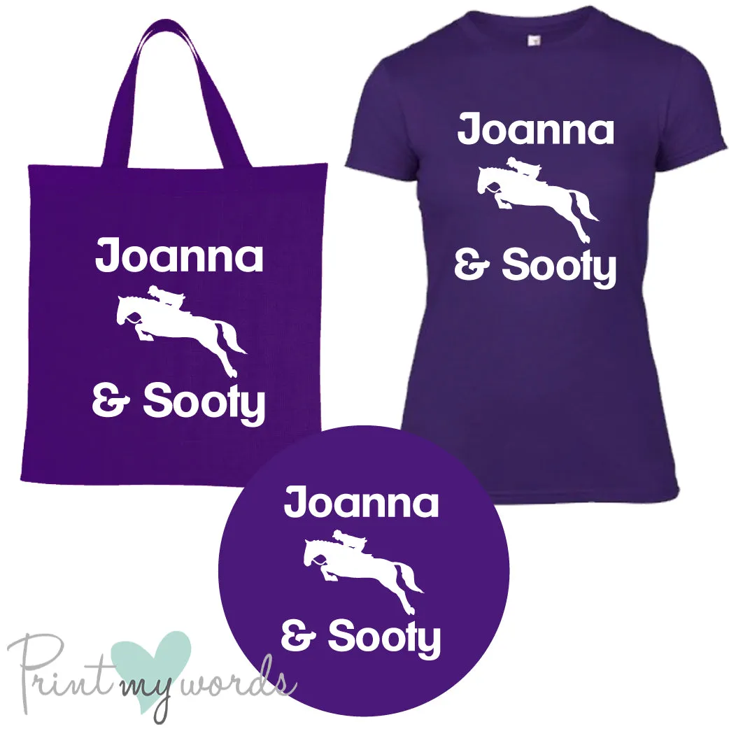 'Bexley' Ladies Personalised Matching Equestrian Set - Jumping Design