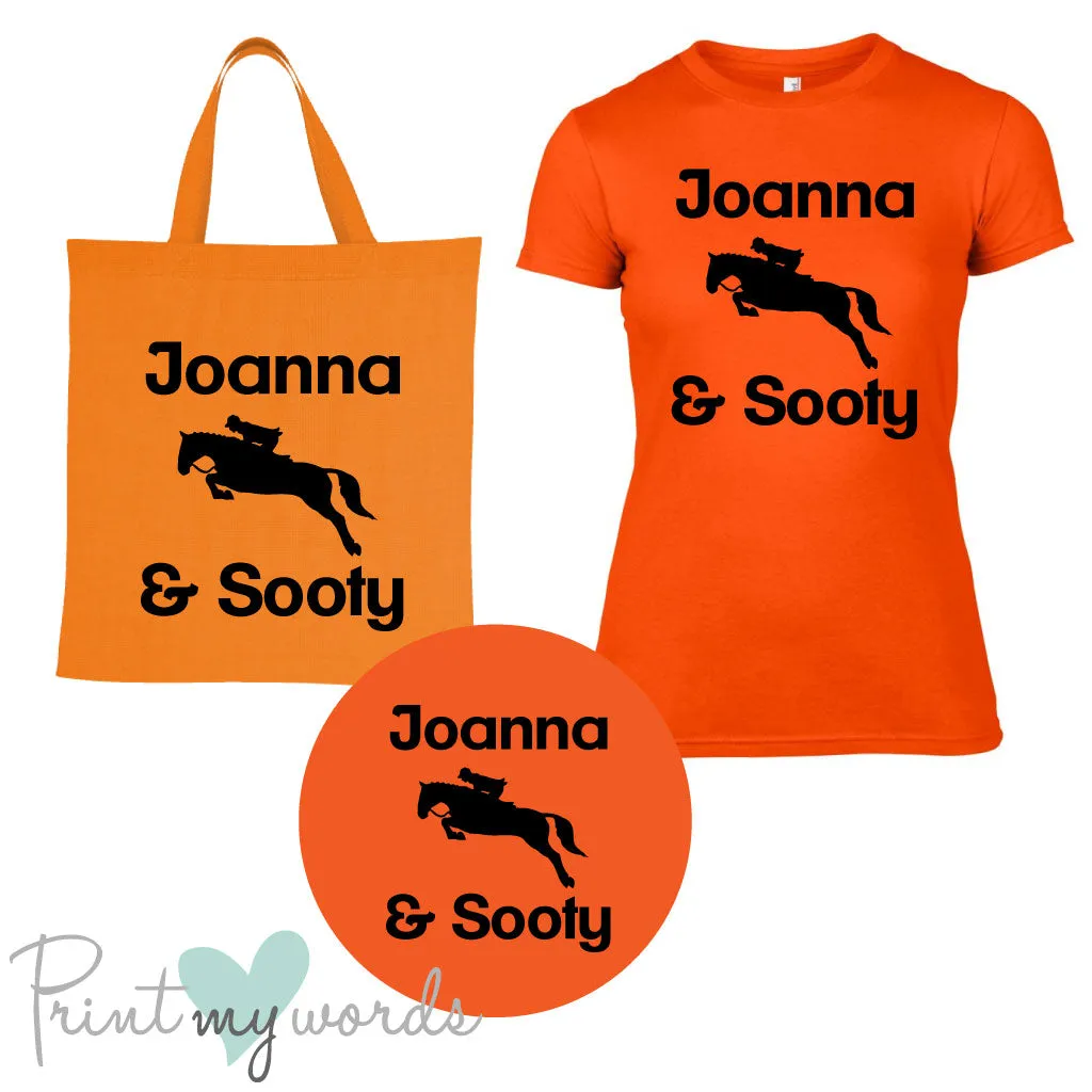 'Bexley' Ladies Personalised Matching Equestrian Set - Jumping Design