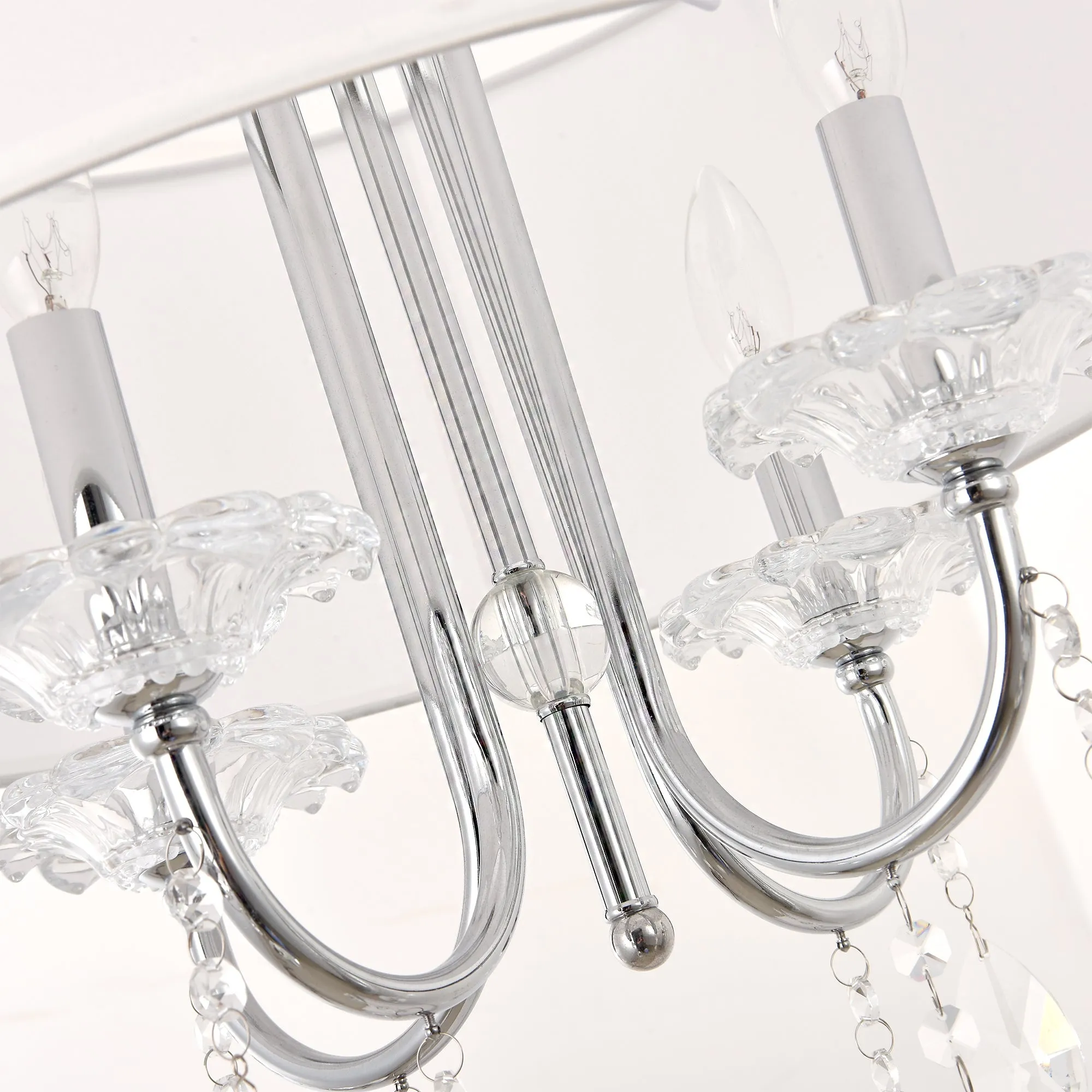 Bizet Collection Metal & Cystal Chandelier Lights