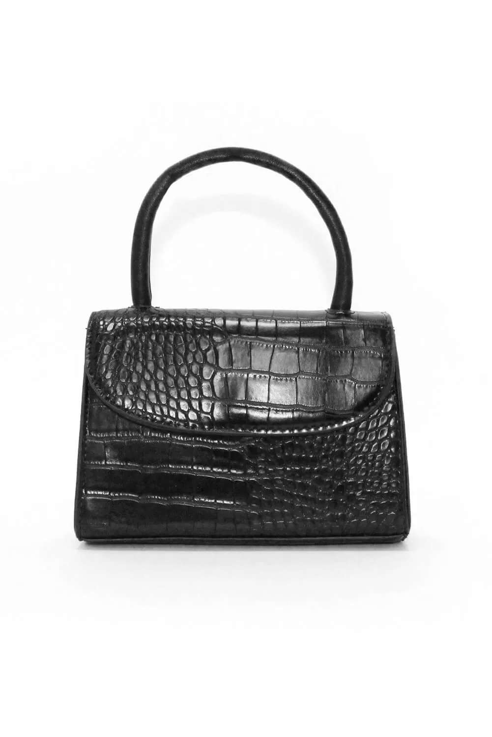 Black Croc Mini Bag