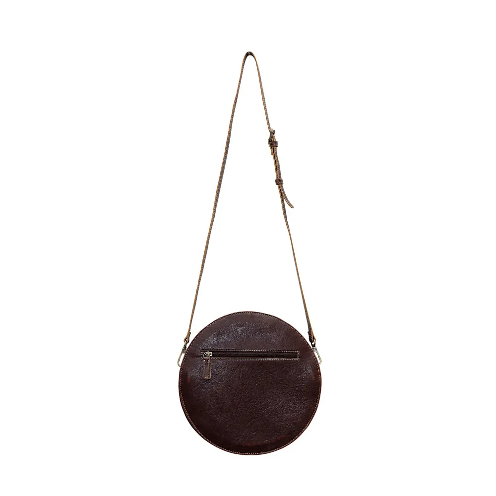 Boho Mustard Round Bag