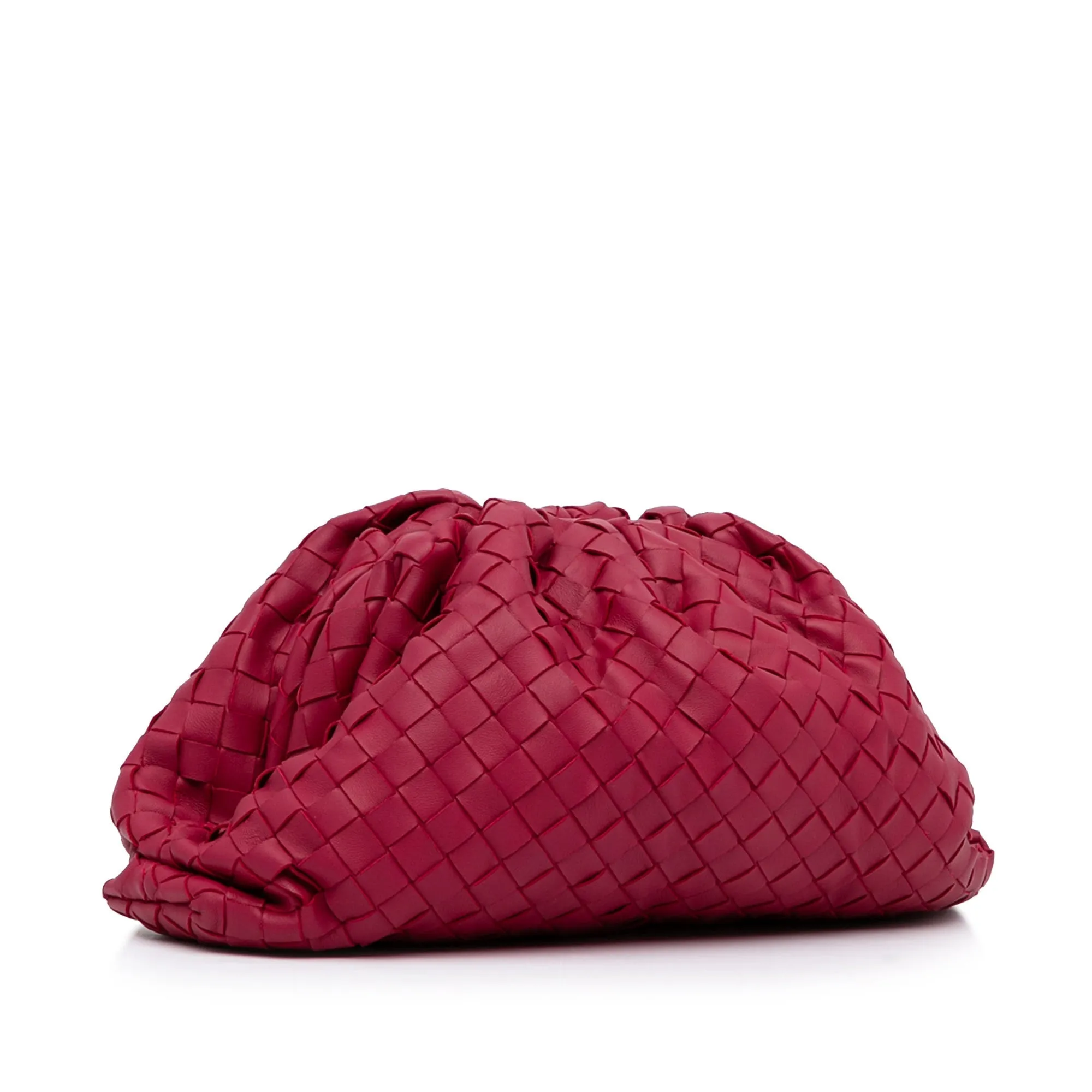 Bottega Veneta The Pouch Pink Intrecciato Leather