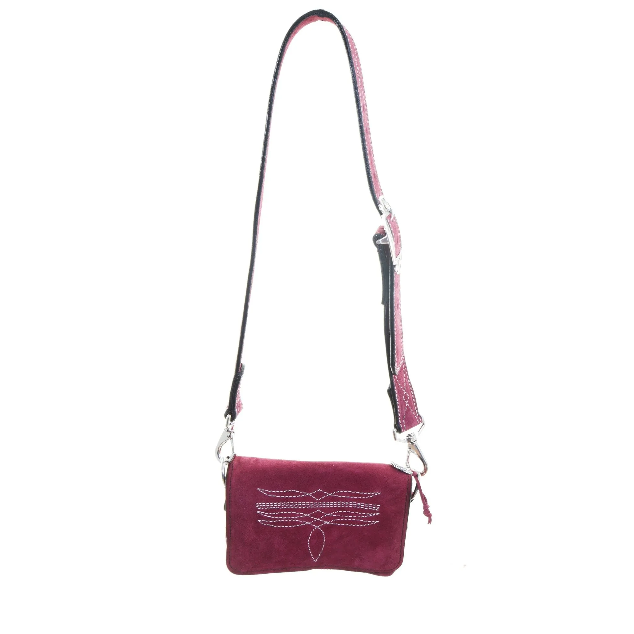 BUM12 - Burgundy Suede Bum Bag