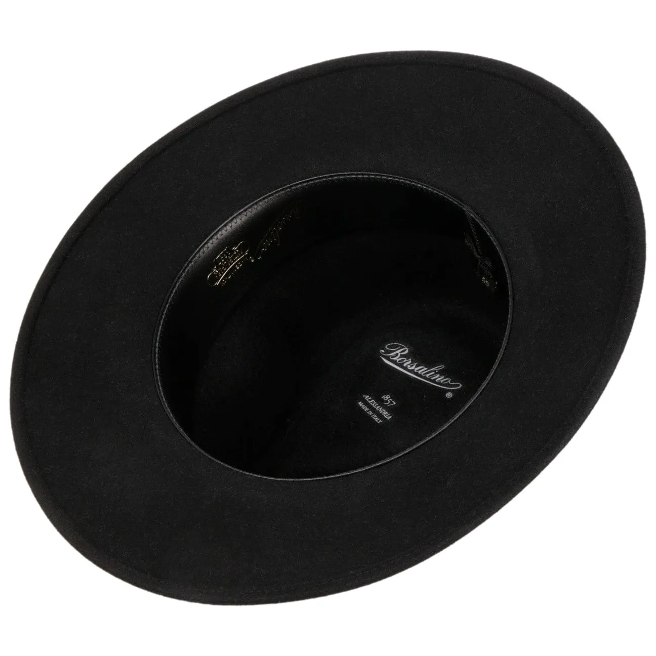 Cagliero Felt Hat with Leather Band by Borsalino