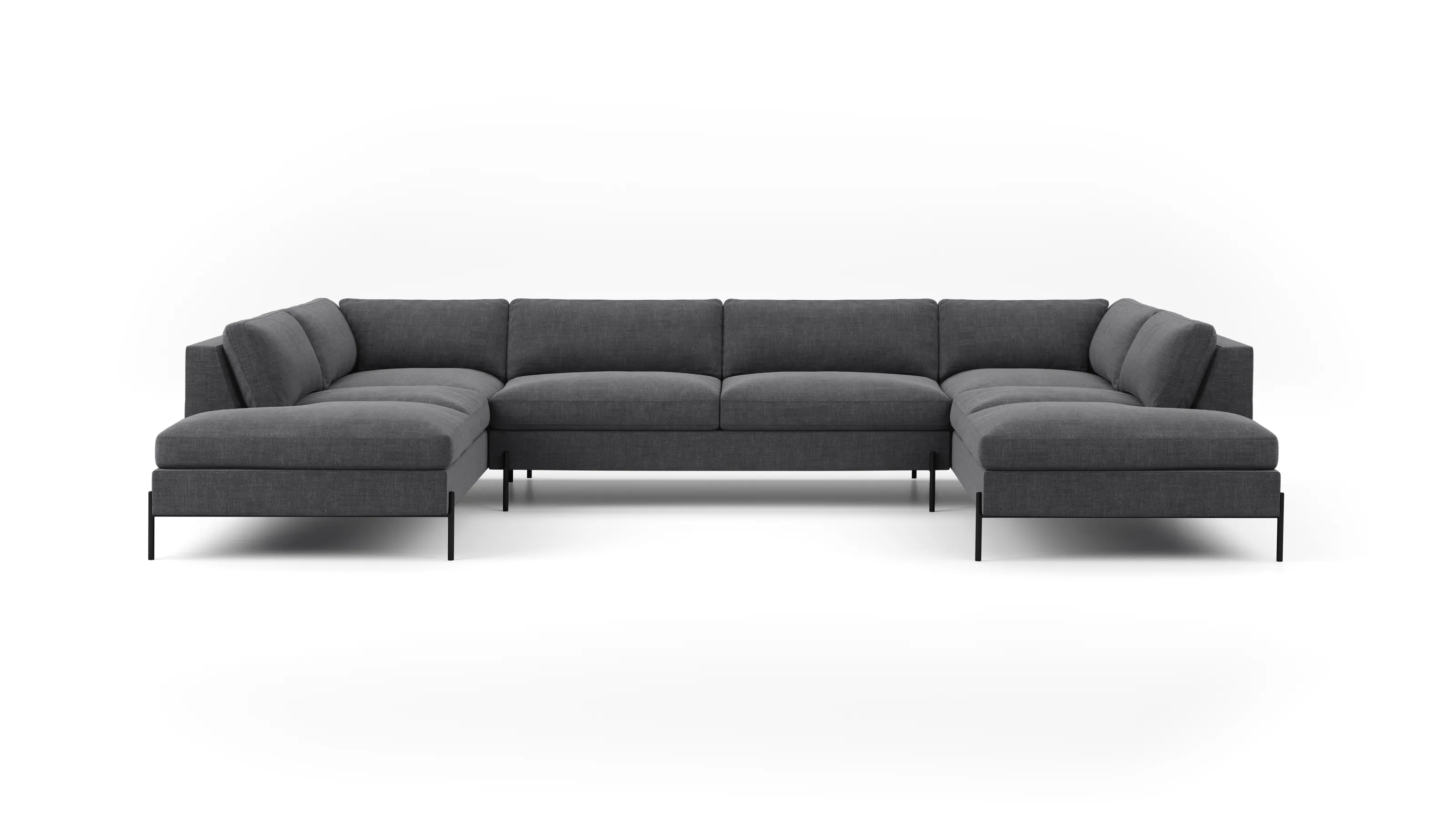 Catwalk U-Shaped Bumper Sectional (85" x 143" x 85")