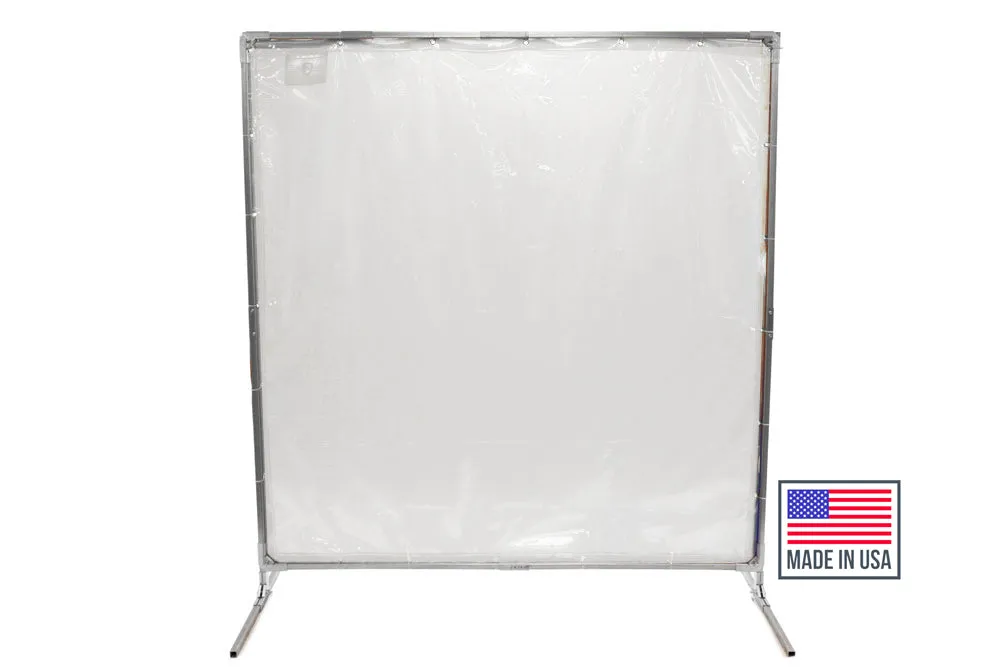 Clear Room Divider & Personal Safety Partition - Free Standing