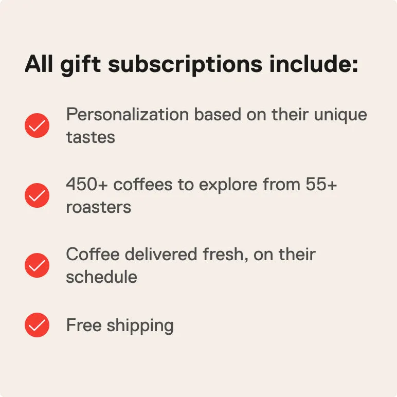 Coffee Gift Subscription