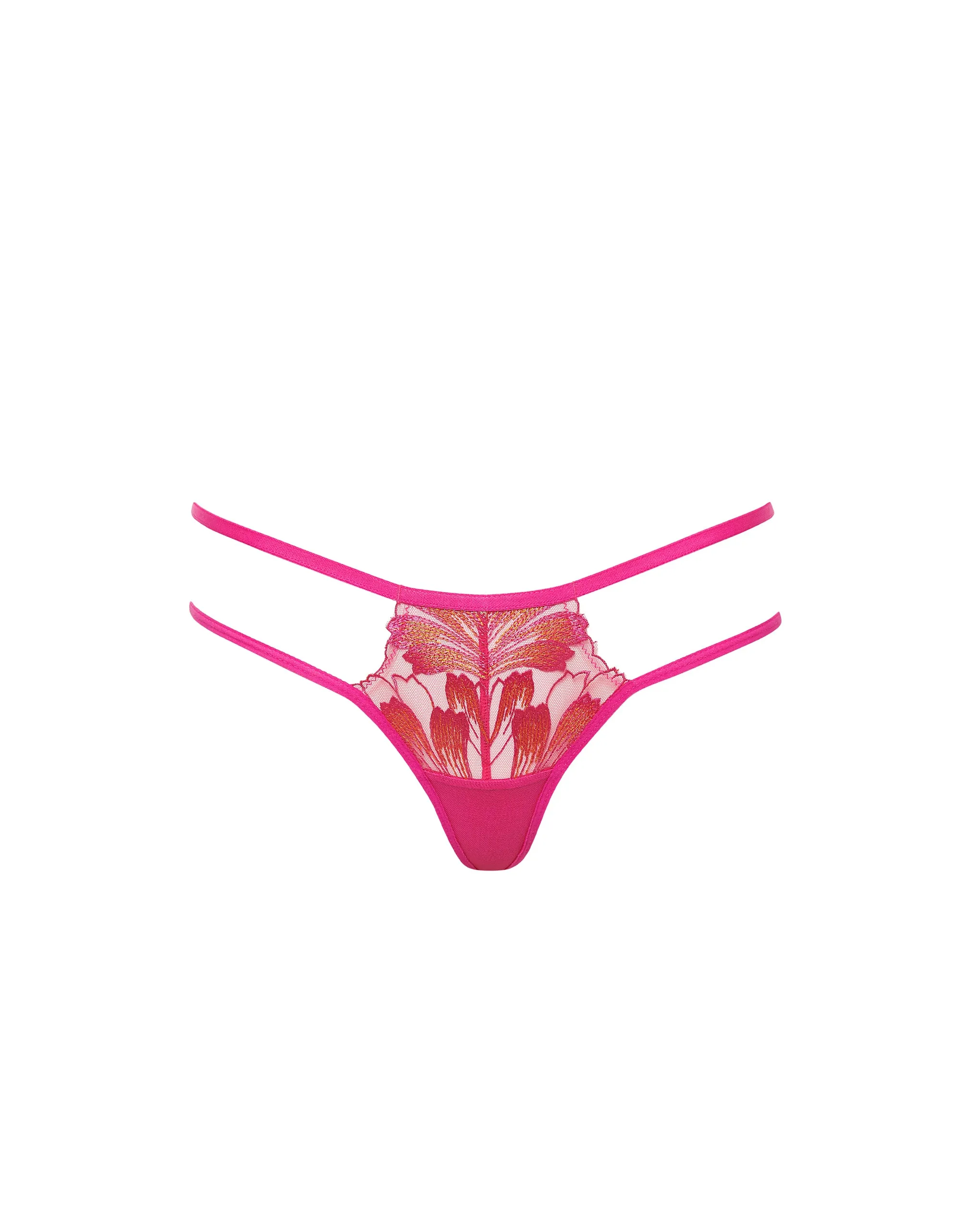 Colette Thong Fuchsia Pink/Orange Pepper