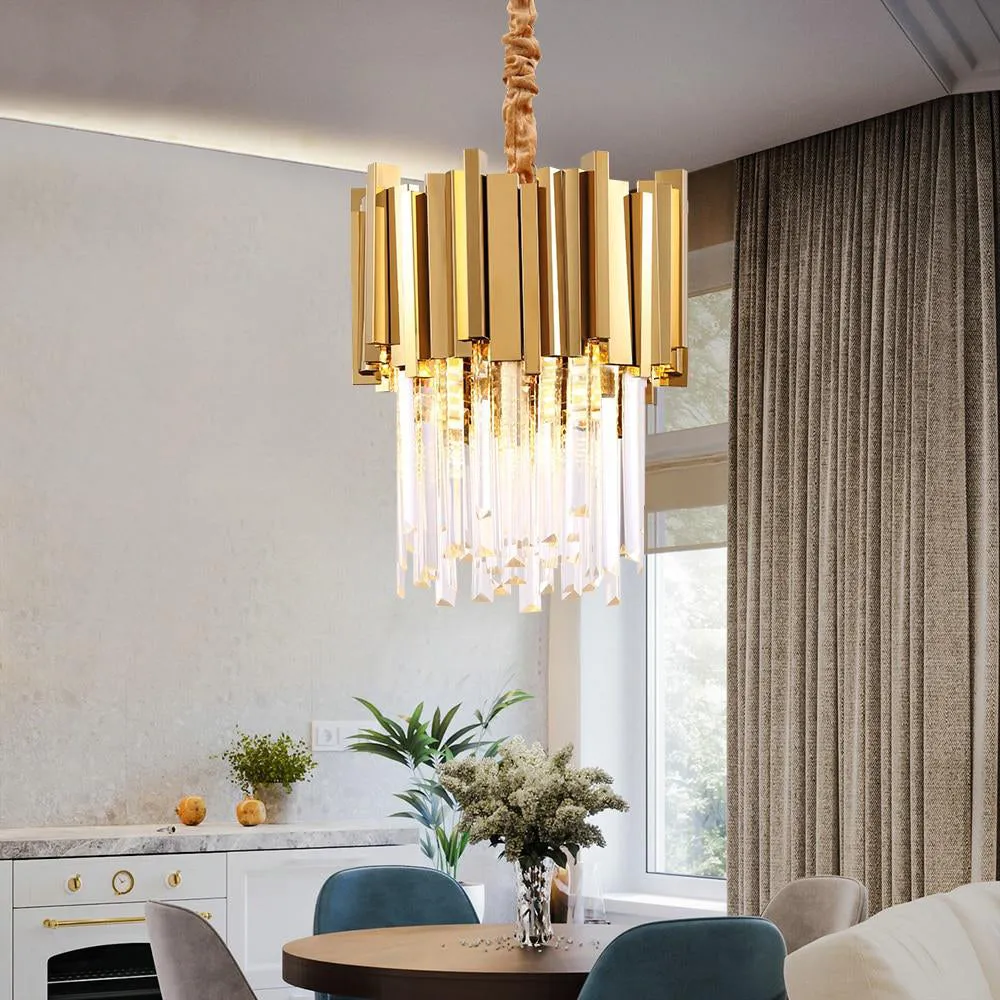 Compact Crystal Chandelier