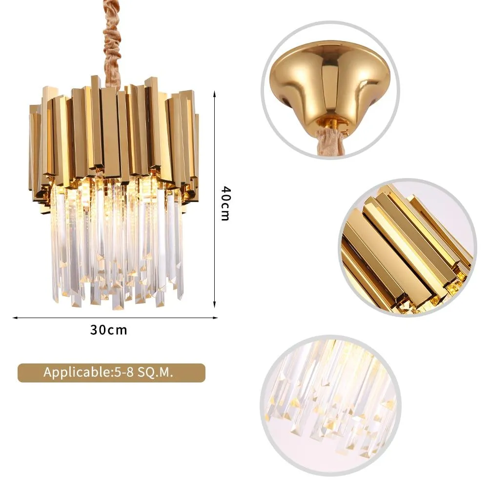 Compact Crystal Chandelier