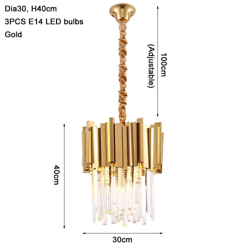 Compact Crystal Chandelier