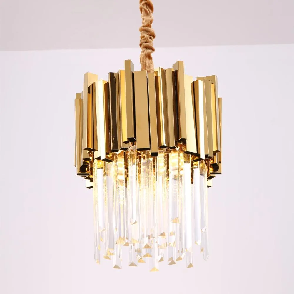 Compact Crystal Chandelier