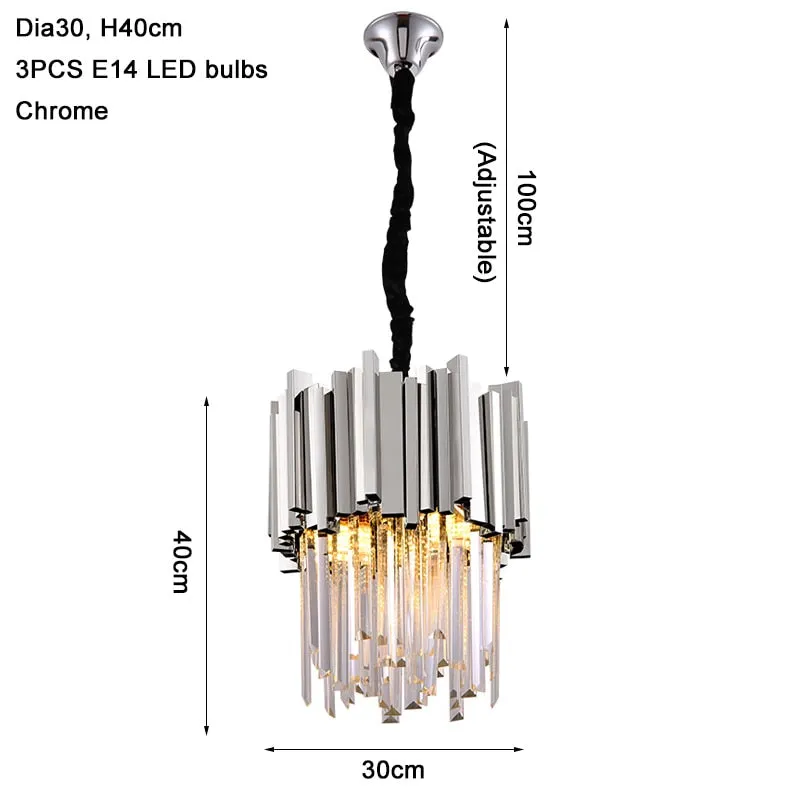 Compact Crystal Chandelier