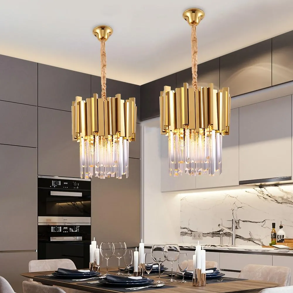 Compact Crystal Chandelier