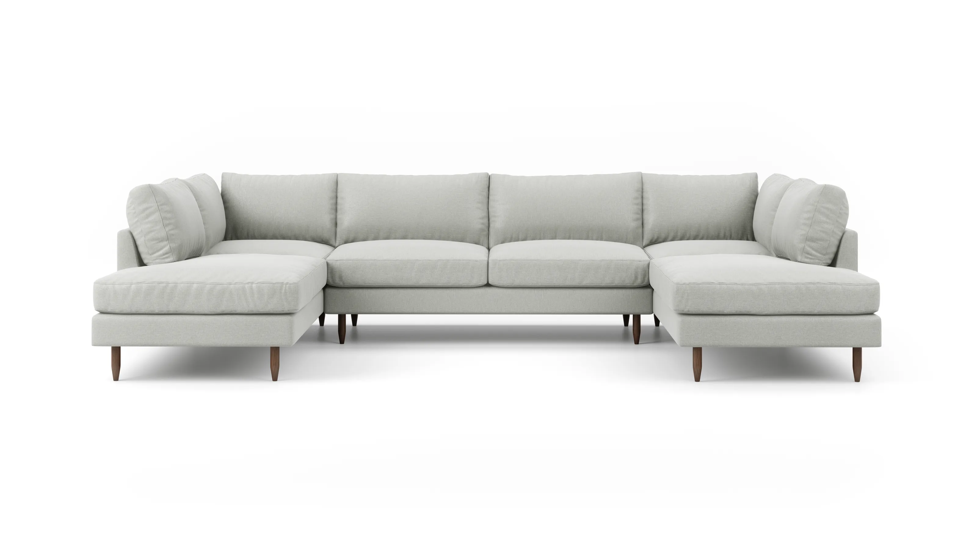 Crowd Pleaser U-Shaped Bumper Sectional  (70" x 144" x 70")