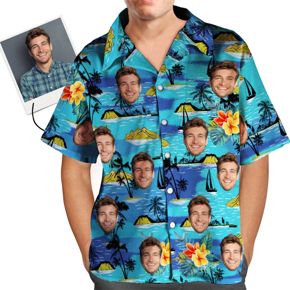 Custom Hawaiian Face shirt Custom Face shirt Vice City Shirts