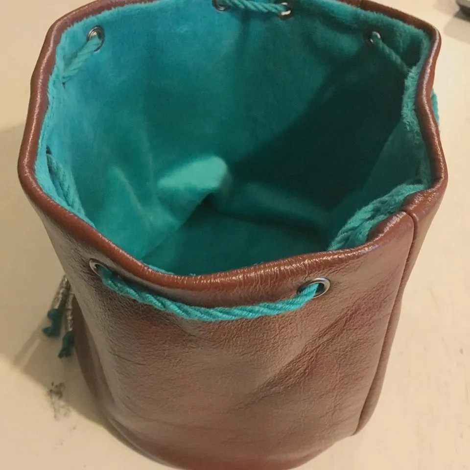 Custom Leather Dice bags