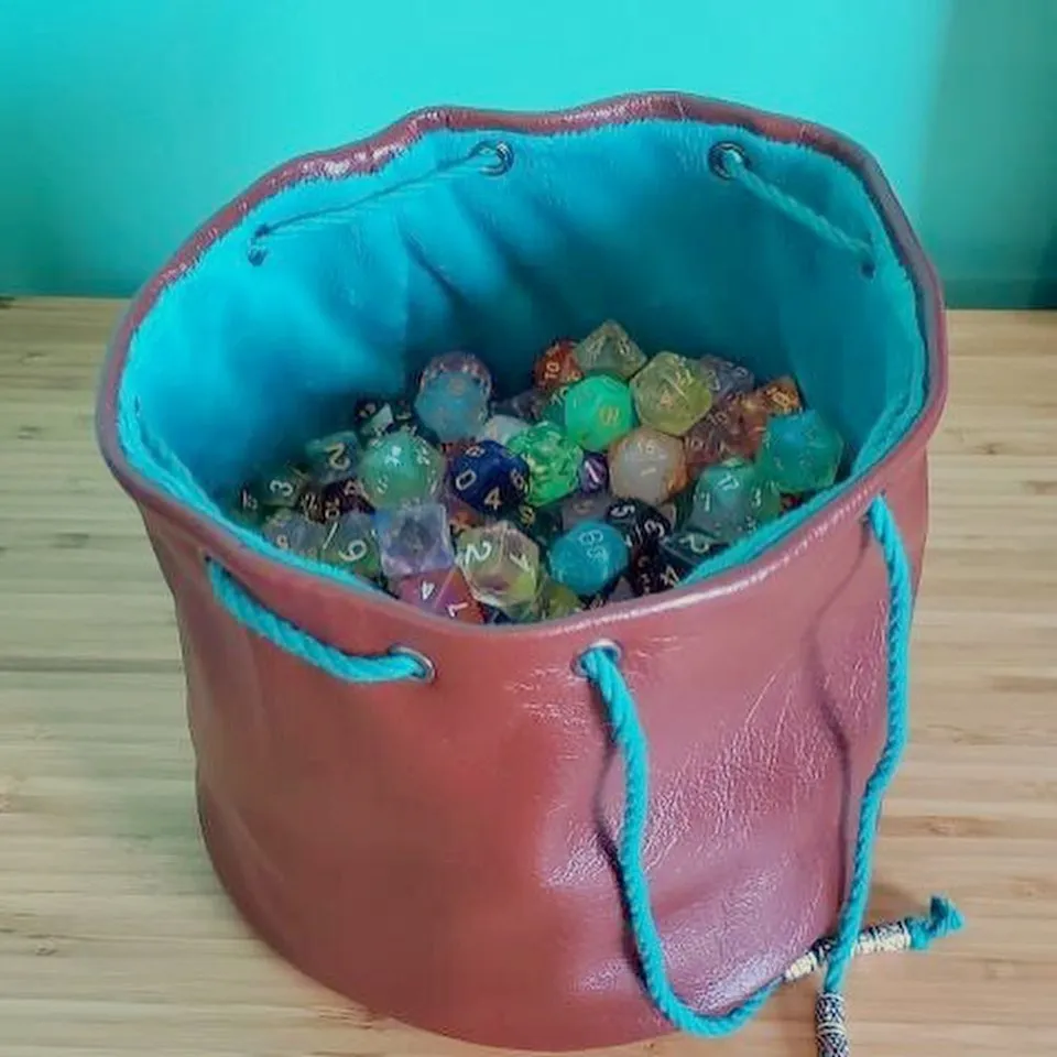 Custom Leather Dice bags