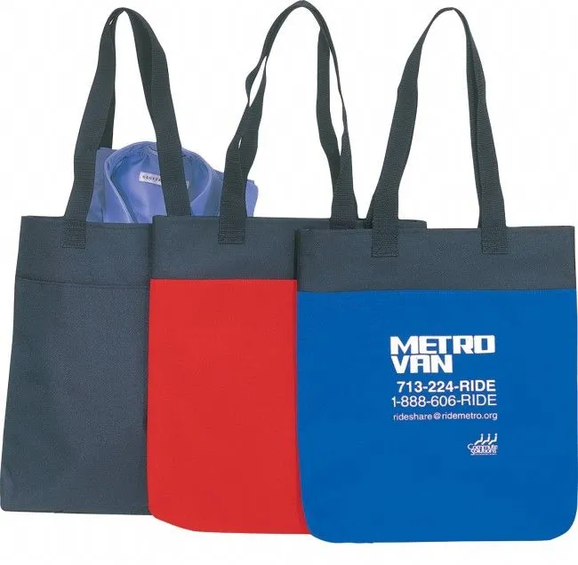 Custom Poly Tote Bag Dual Carrying Handles