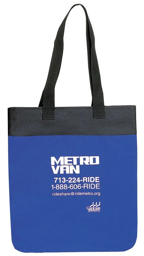 Custom Poly Tote Bag Dual Carrying Handles