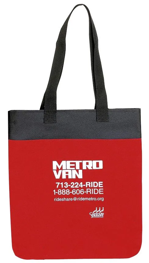 Custom Poly Tote Bag Dual Carrying Handles