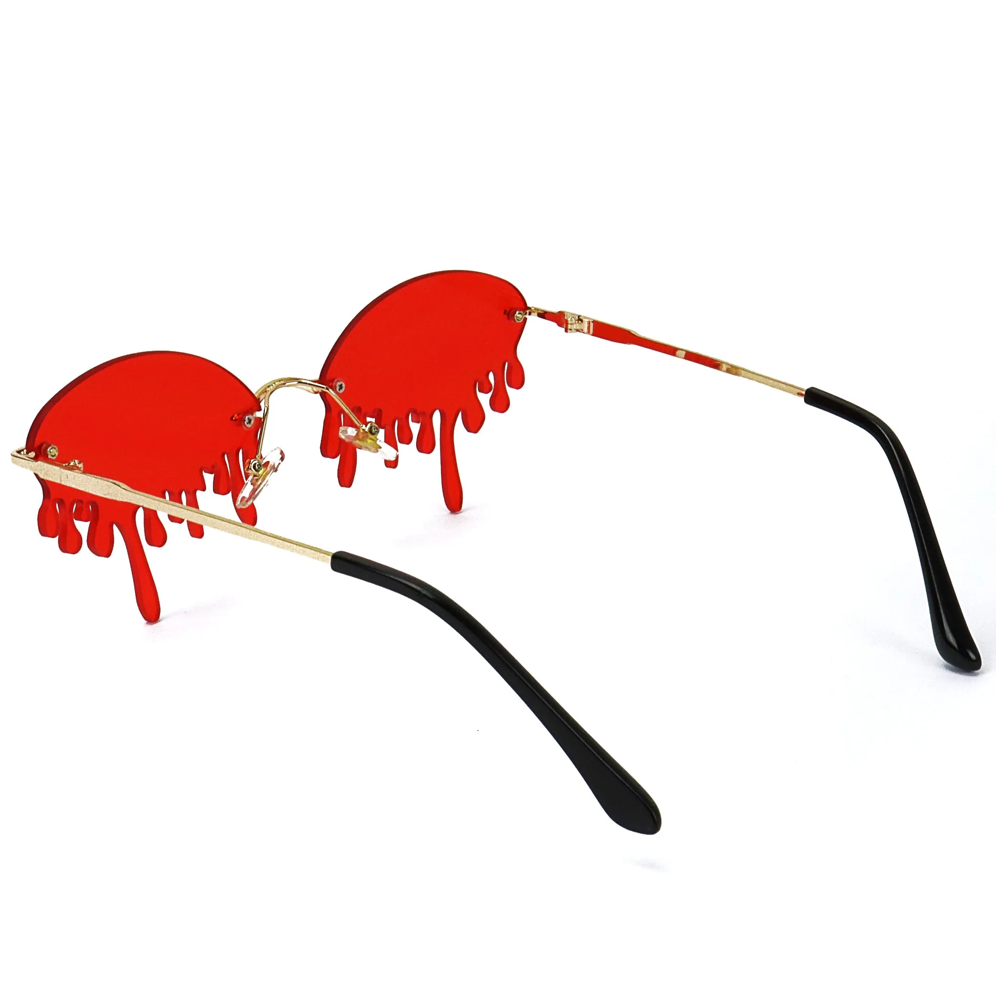 Dazzling Drip Sunglasses - Red