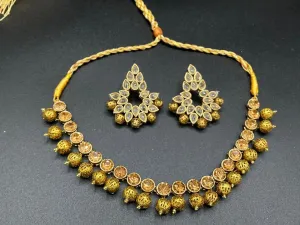 Dazzling Star jewelry set in Antique gold Look