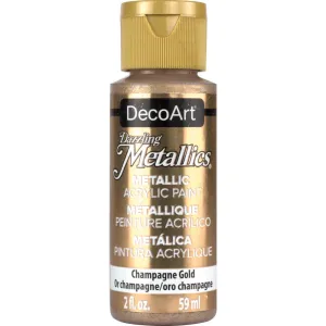 Deco Art Dazzling Metallics Acrylic Paint 2oz - Champagne Gold