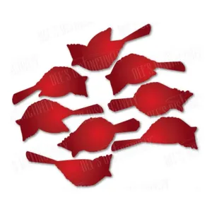 Dees Distinctively Dies Mini Cardinals 2 2.84 inch X2.38 inch*