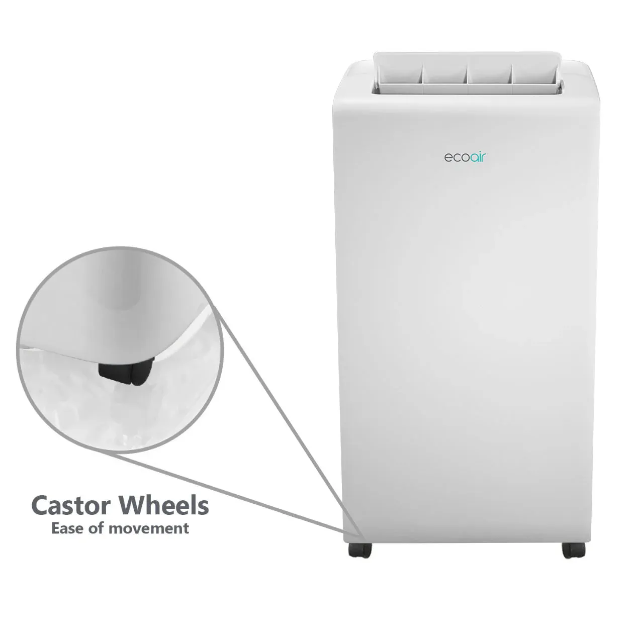 EcoAir Crystal MK2 12000 BTU 6-in-1 Portable Air Conditioner with Smart App & Remote Control