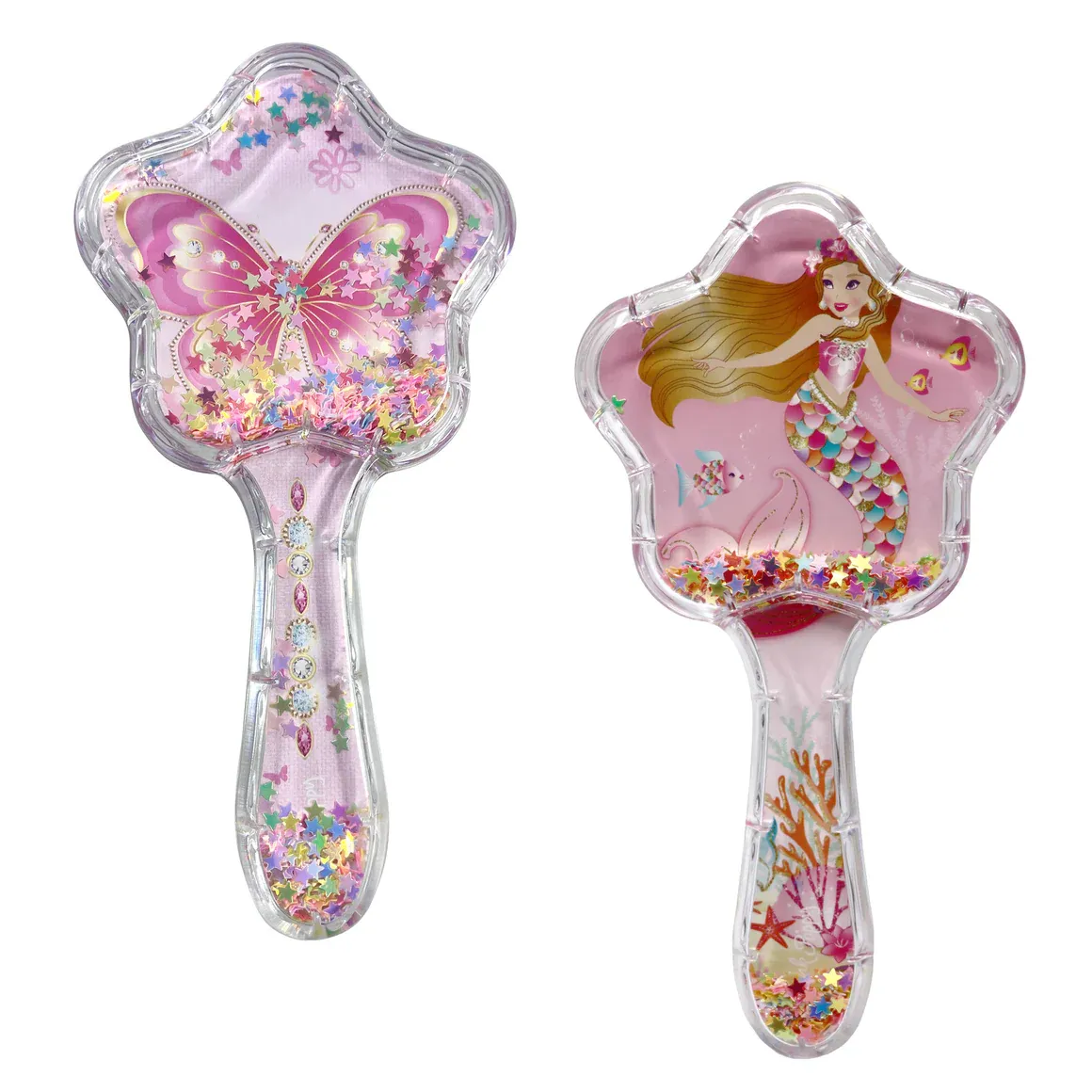 Enchanted Mermaid and Dazzling Butterfly Hair Brush