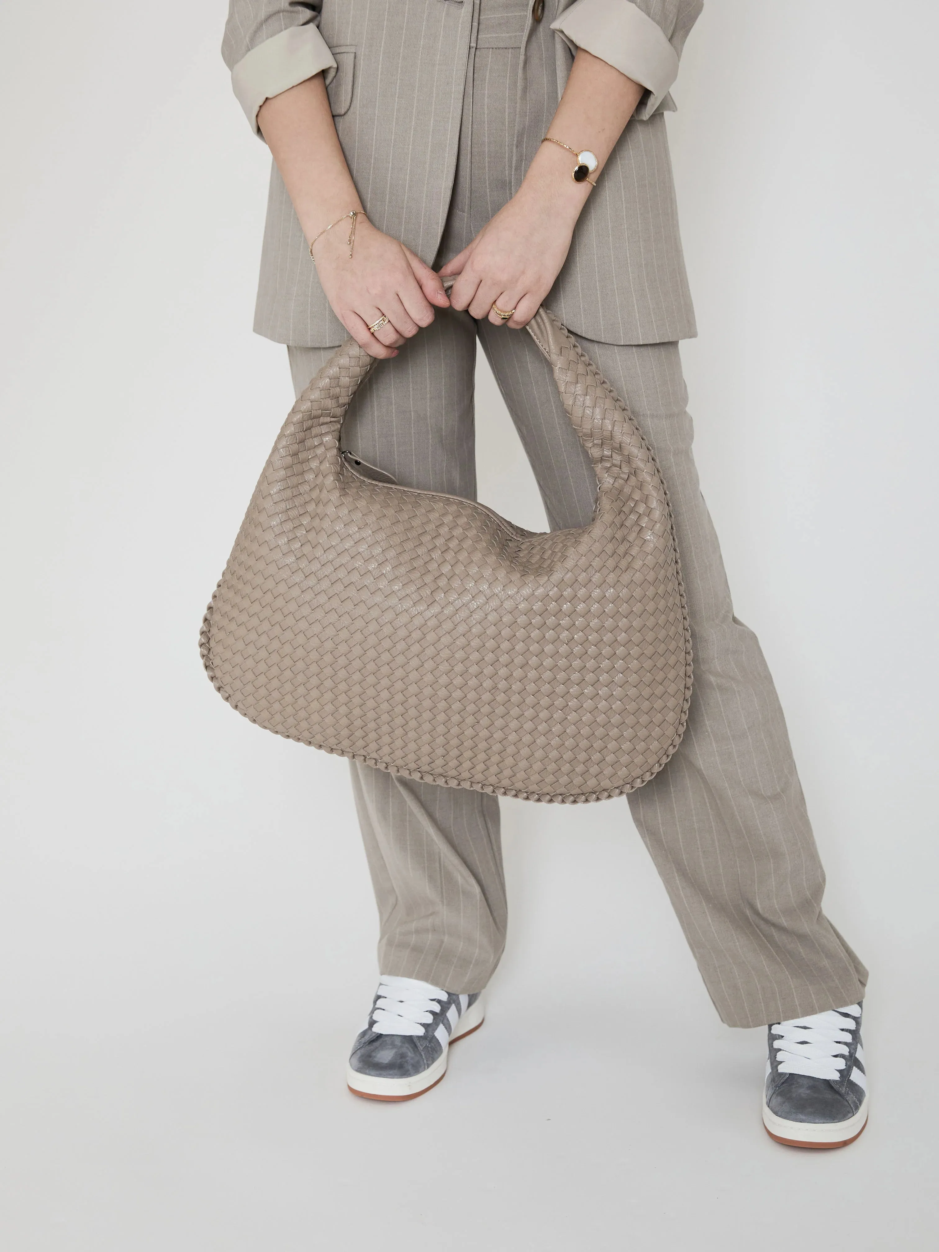 Everyday Leather Bag - KHAKI