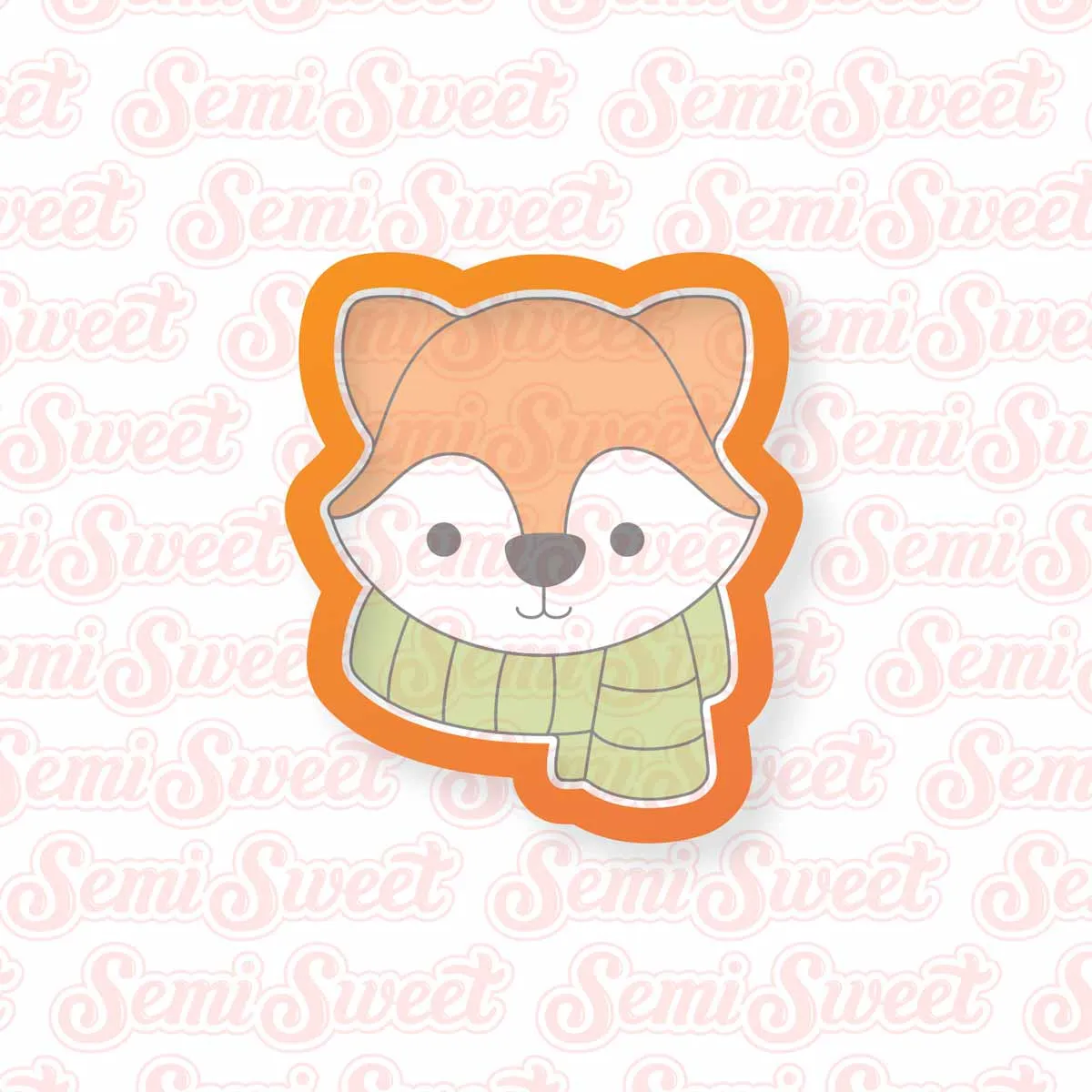 Fox with Scarf Cookie Cutter