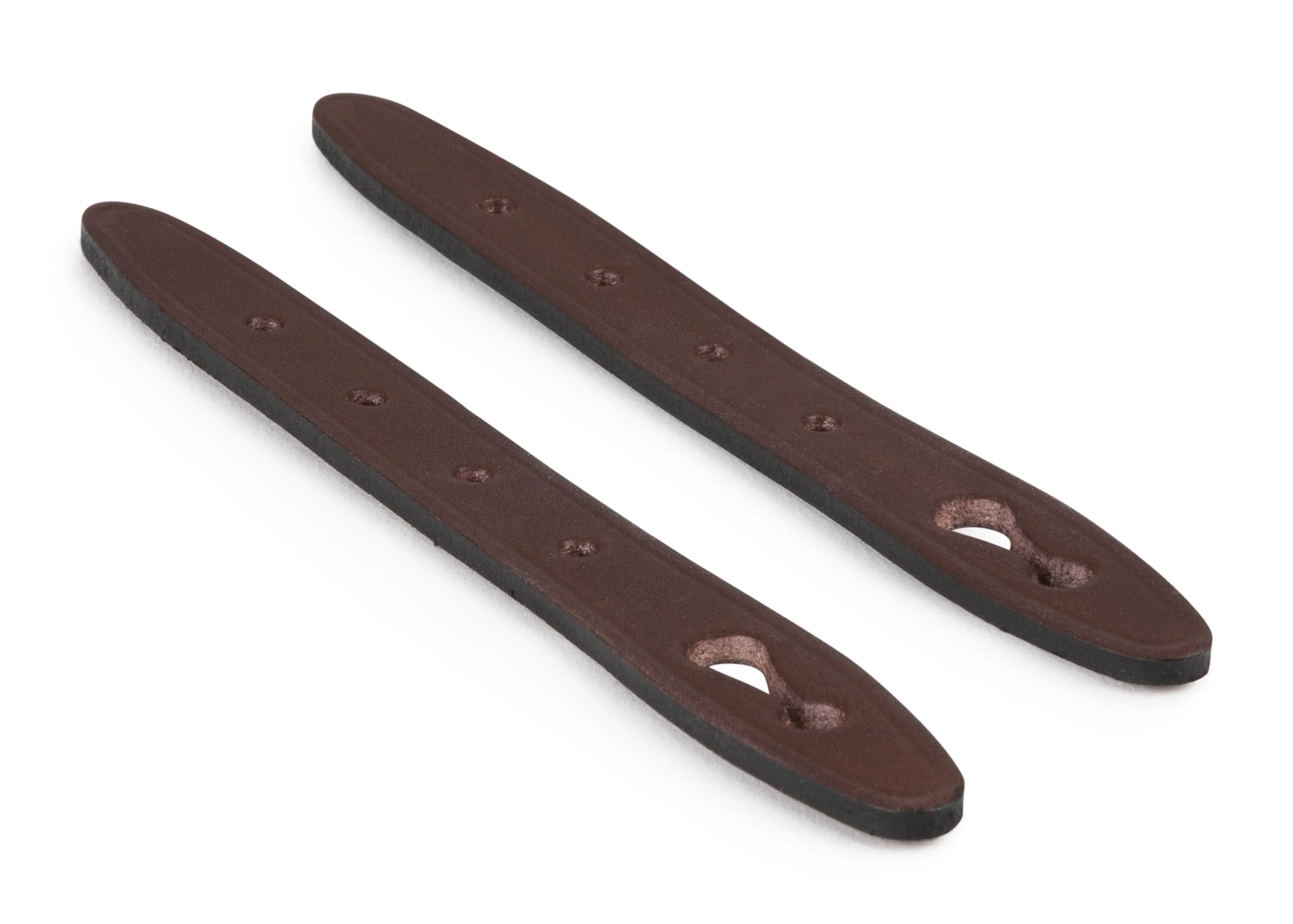 Front Straps - Chocolate Leather / Mini Eventer (Pair)