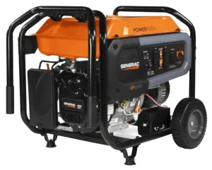 Generac GP Series 7686 Portable Generator, 66.6, 33.3 A, 120/240 V, Oil, 7.9 gal Tank, 11 hr Run Time