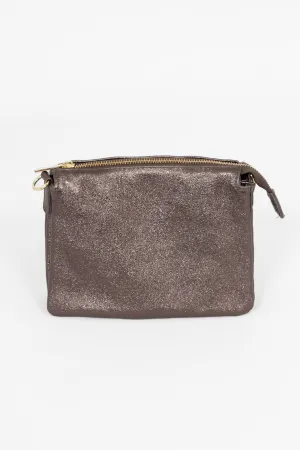 Gia Crossbody Bag - Gun Metal, Metallic