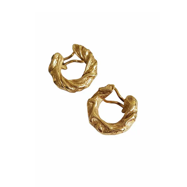 Gilbert Albert Gold Ear Hoops