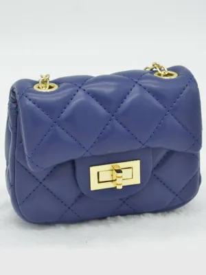 Girls Quilted Crossbody Handbag